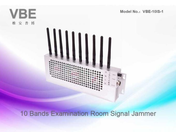 Brouilleur de signal de téléphone portable de 10 bandes 360 degrés bloquant pour la pièce d'examen